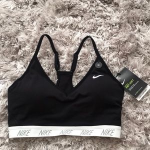 Black Nike sports bra